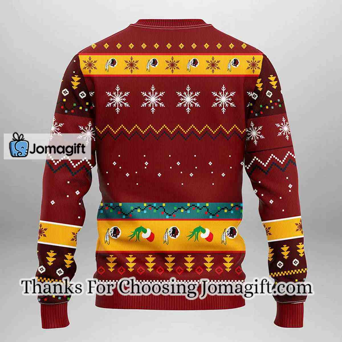 Washington Redskins Grinch Christmas Ugly Sweater 2