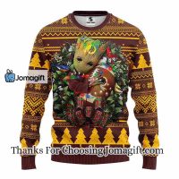 Washington Commanders Groot Hug Christmas Ugly Sweater