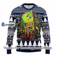 Winnipeg Jets Grinch Hug Christmas Ugly Sweater