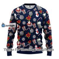 Winnipeg Jets Santa Claus Snowman Christmas Ugly Sweater