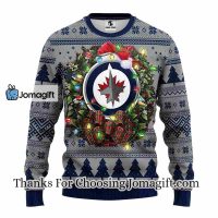 Winnipeg Jets Tree Ball Christmas Ugly Sweater 3