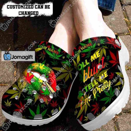 Customizable Blunt & Beauty Cannabis Crocs Slides