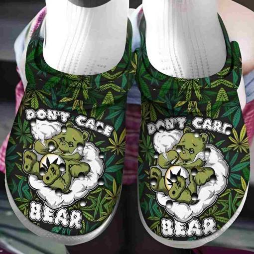 [High-quality] Dont Care Bear Weed Cannabis Crocs
