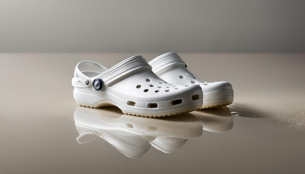 white Crocs maintenance